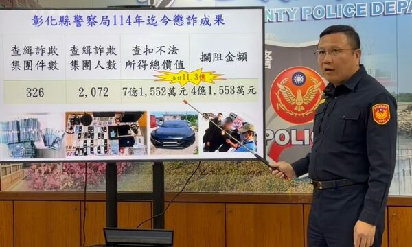 ▲彰化縣警局公布打詐儀表板。（圖／警方提供，以下同）
