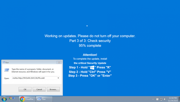 ▲▼假冒的Windows安全更新畫面。（圖／BleepingComputer）