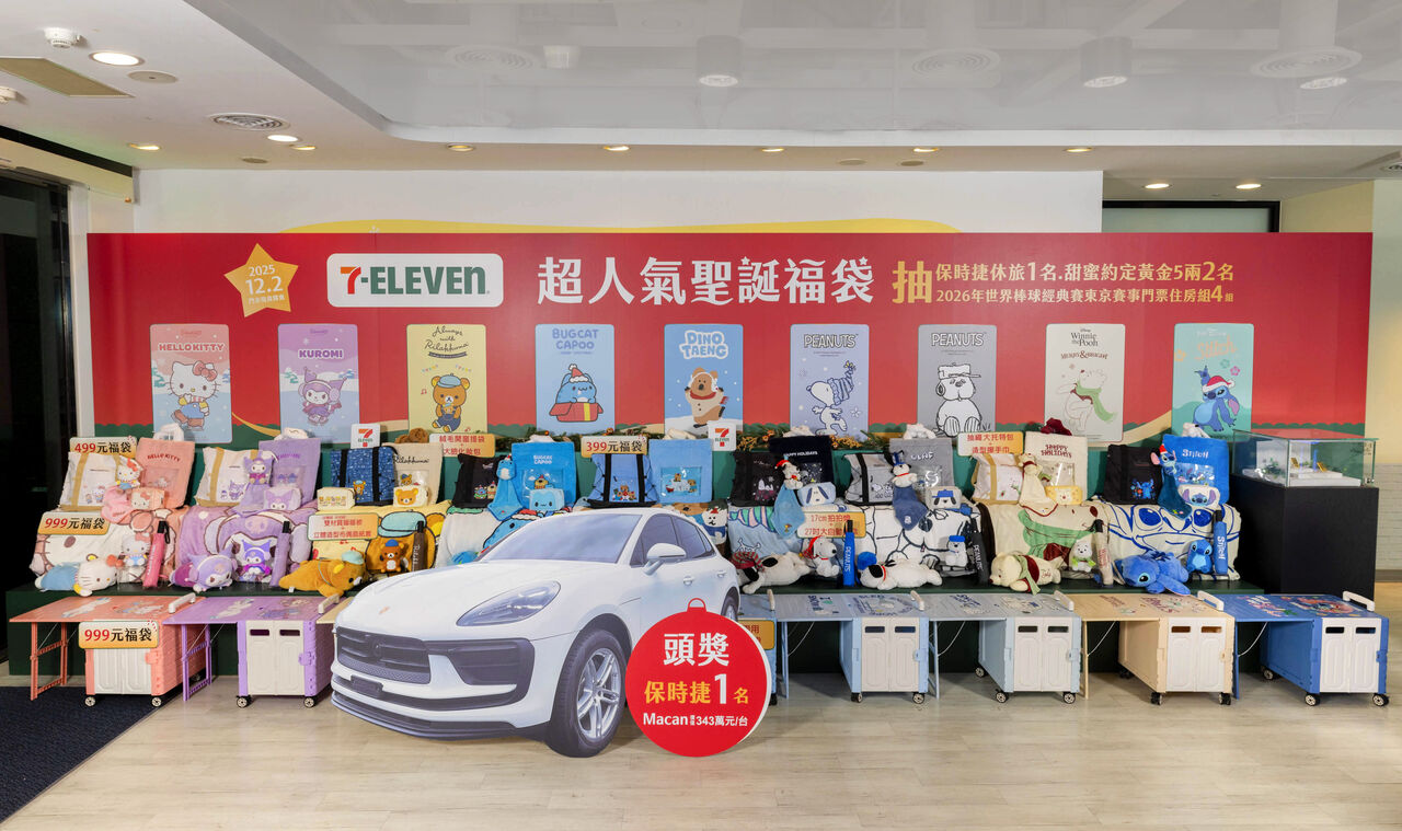 7-11「聖誕福袋」抽保時捷！9大IP三麗鷗、史努比、歐拉夫都有