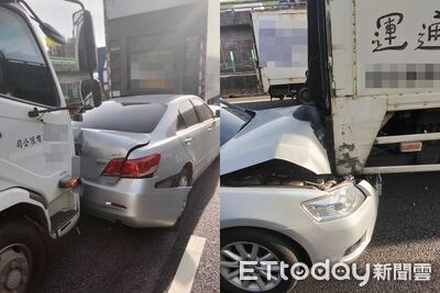 快訊／國1南下中壢段連環車禍！2事故6車追撞　1駕駛受傷一度受困