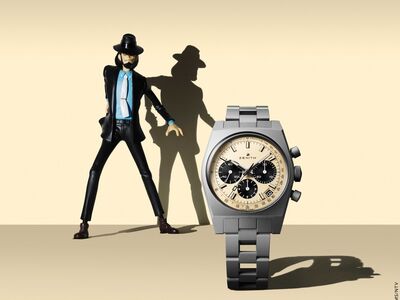 37萬《魯邦三世》錶好復古　ZENITH第四代聯名錶「鈦」輕盈