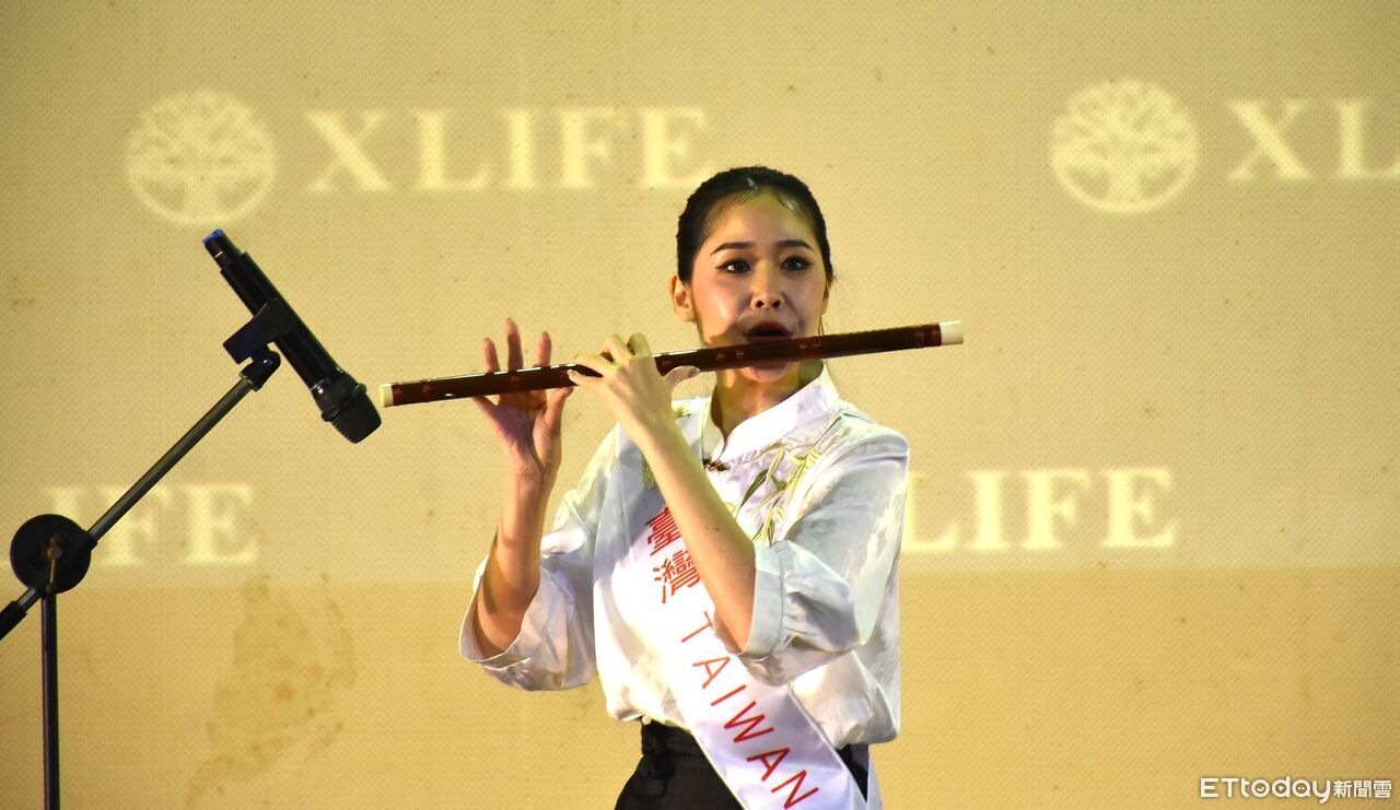 台灣妹沒輸!33國佳麗爭世界美顏小姐才藝獎 台姐吹笛獲第三