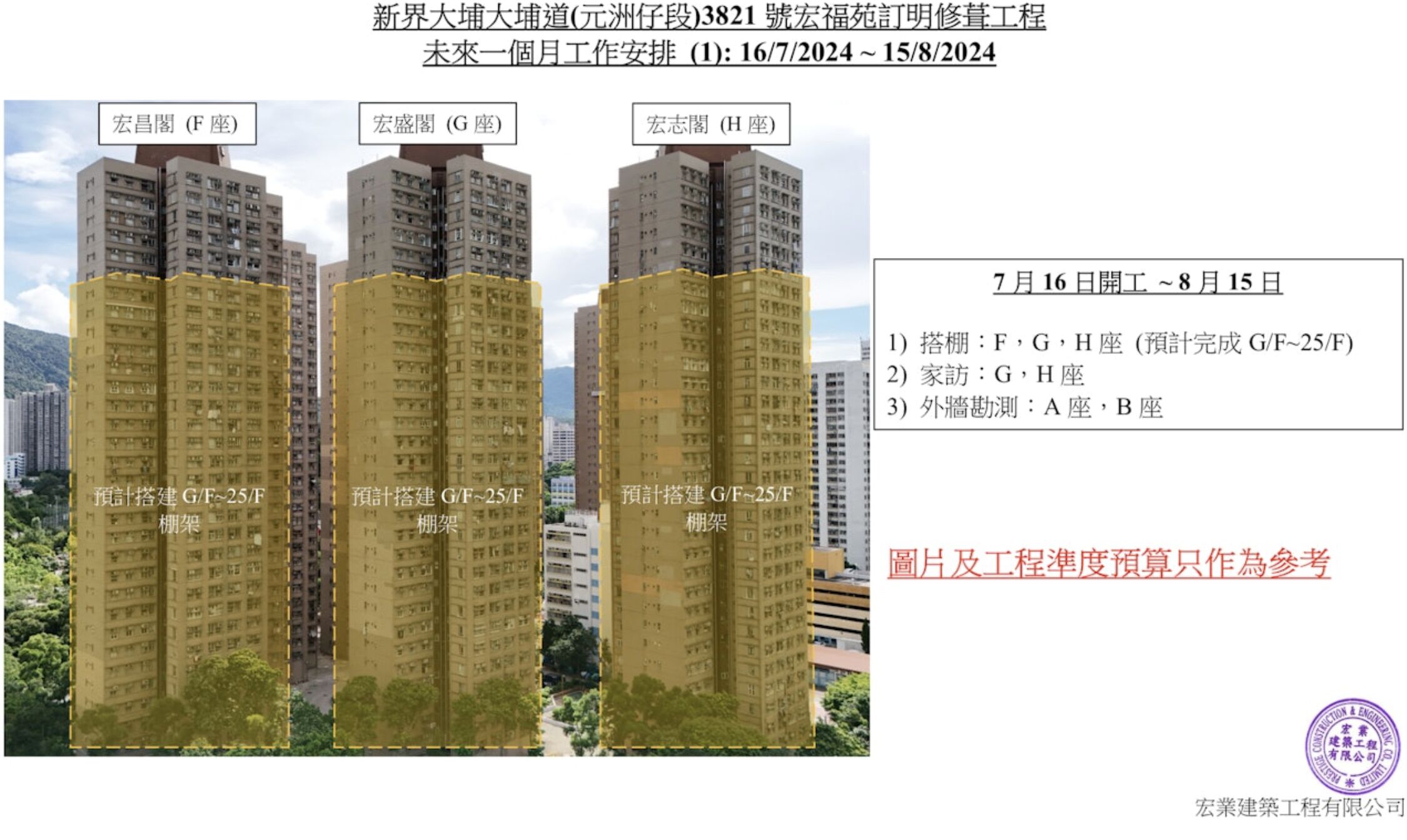 ▲香港大埔宏福苑修繕方案。（圖／香港01）