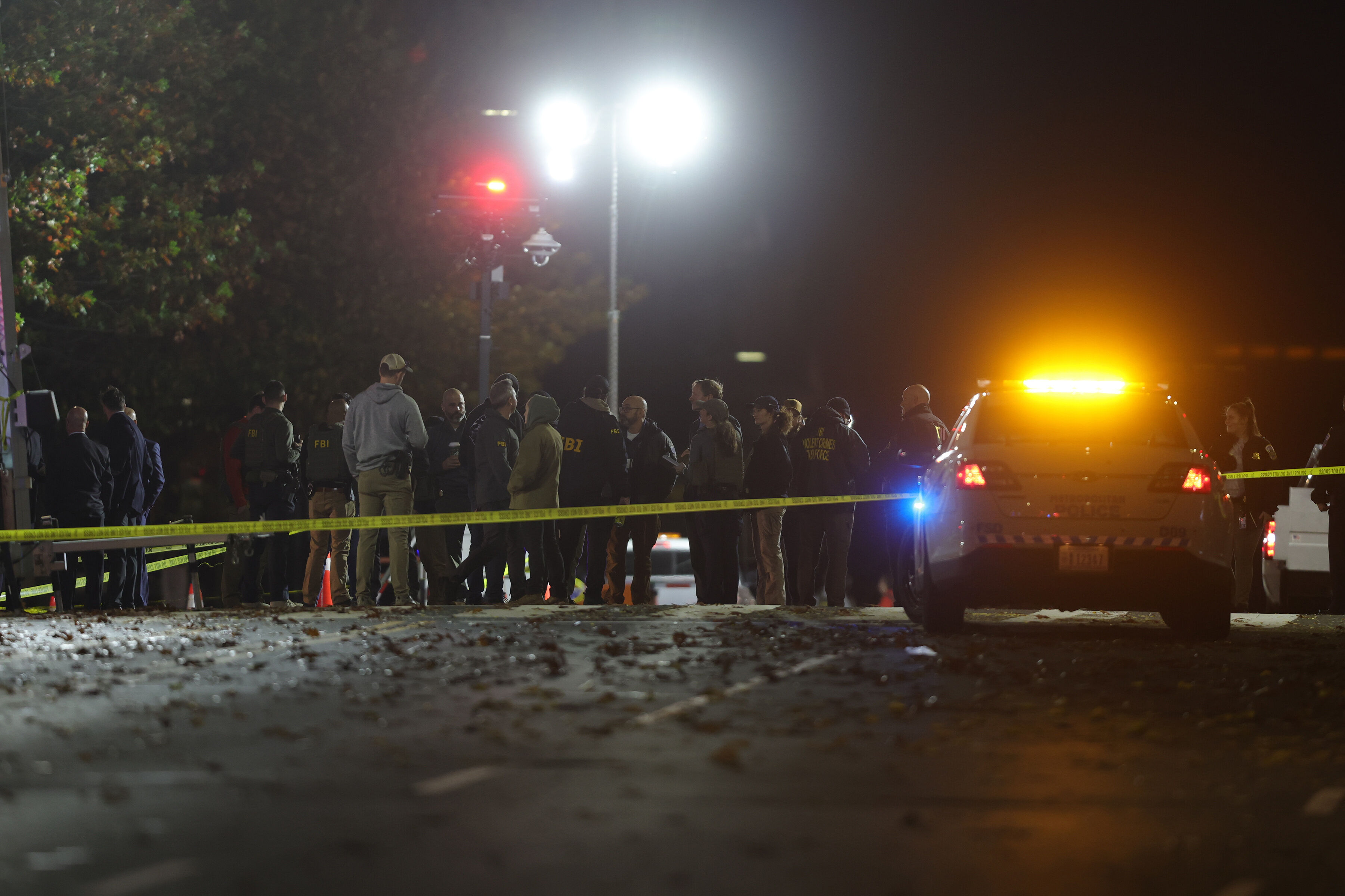 ▲▼美國華府26日發生兩名國民兵遭槍擊身亡的案件，警方正在現場處理情況。（圖／達志影像／美聯社）