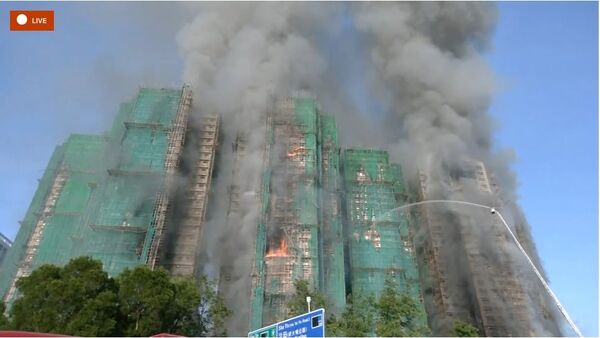 ▲▼香港宏福苑獲得控制。（圖／路透）