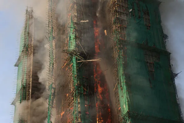 ▲▼香港宏福苑大火。（圖／路透社）