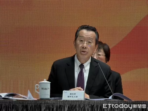 ▲▼國防部長顧立雄出席行政院會記者會。（圖／記者陳家祥攝）