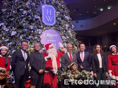 晶華酒店耶誕樹點燈　董座潘思亮：解決缺工就是解決國旅問題起點