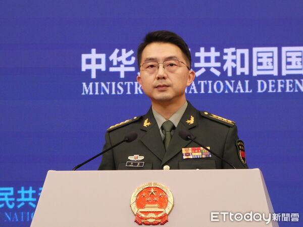 ▲▼大陸國防部發言人蔣斌主持例行記者會。20251127。（圖／記者陳冠宇攝）