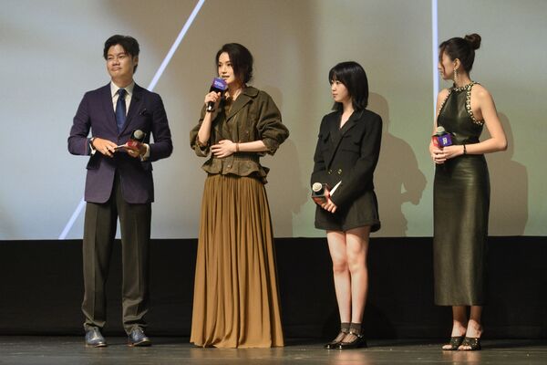 ▲舒淇、9m88、白小櫻出席《女孩》新加坡國際影展開幕。（圖／甲上娛樂提供）