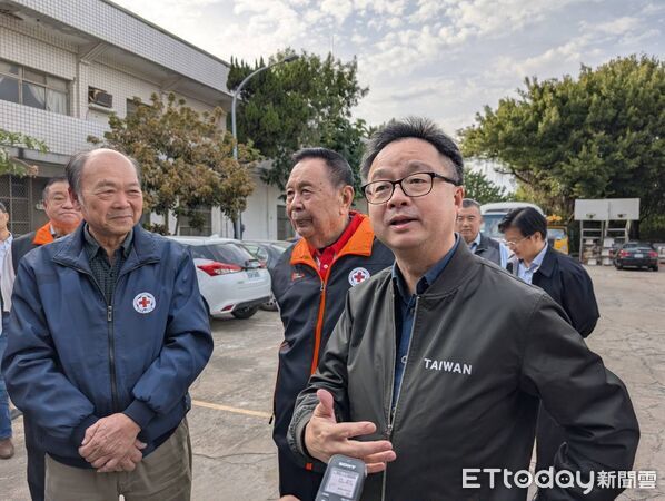 ▲海峽交流基金會秘書長羅文嘉前往金門紅十字會，感謝紅十字會在兩岸醫療後送協助。（圖／民眾提供）