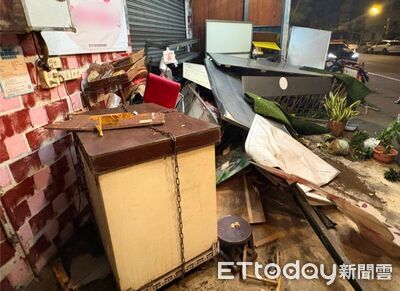 台中甜點名店半夜遭車撞爛...鐵門烤箱全毀　肇事者躲4天不出面