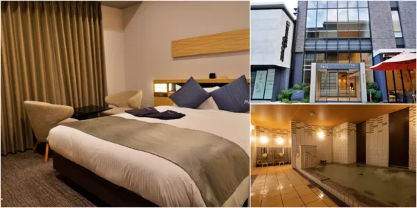 ▲▼日本岡山住宿推薦「倉敷可哥大飯店」，距離JR倉敷車站走路3分鐘，日式木質溫暖搭配丹寧風裝潢。（圖／部落客Mika提供）