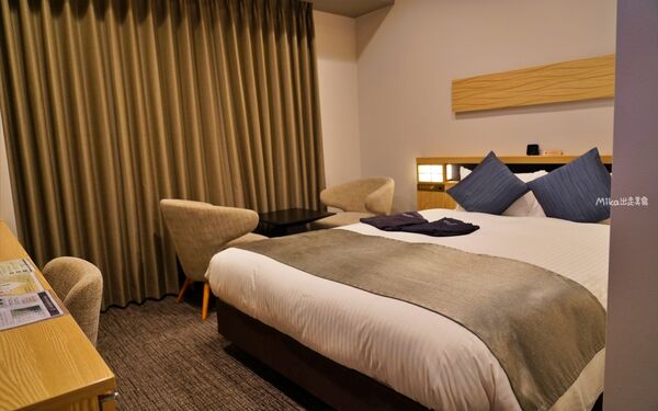 ▲▼日本岡山住宿推薦「倉敷可哥大飯店」，距離JR倉敷車站走路3分鐘，日式木質溫暖搭配丹寧風裝潢。（圖／部落客Mika提供）