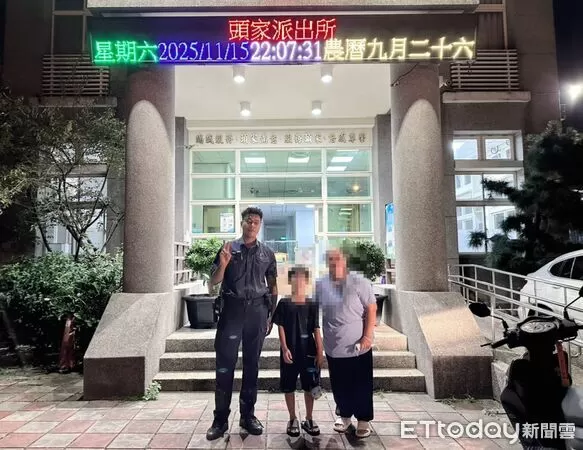 ▲男童獨自徒步走了一小時，才到派出所找警員幫忙。（圖／記者鄧木卿翻攝）