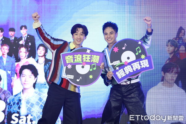 ▲陳漢典、曾子余出席「2025新北歡樂耶誕城」卡司記者會。（圖／記者林敬旻攝）