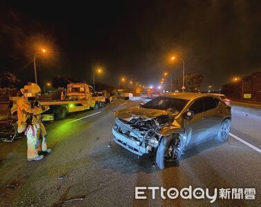 快訊/國一南下路段連環撞!1駕駛受傷送醫