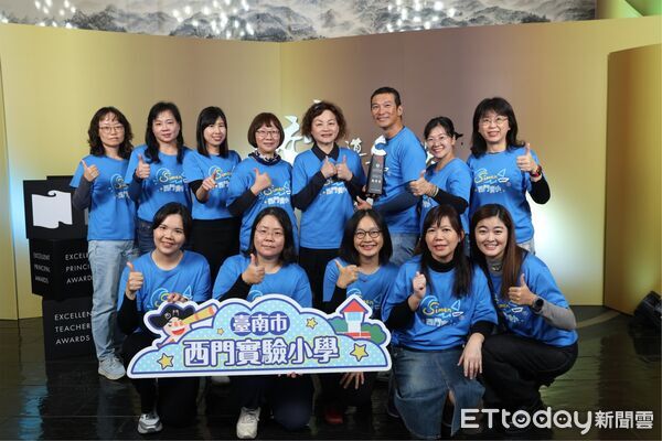▲台南四校教學卓越獎2金2銀，教育局長鄭新輝讚為全市教學典範。（記者林東良翻攝，下同）