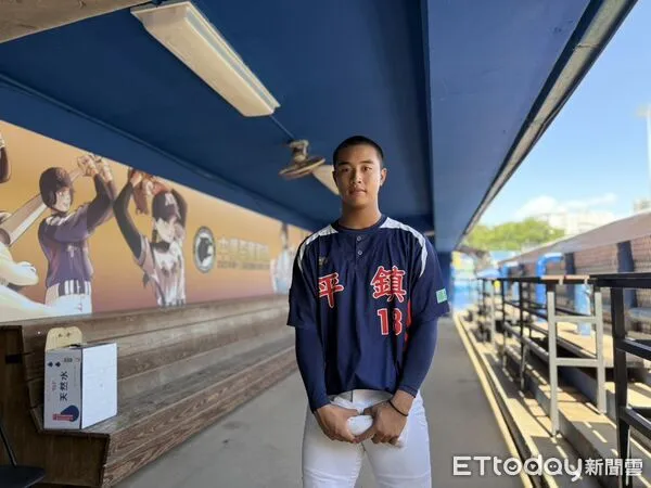 ▲平鎮先發蔡辰瀧。（圖／記者胡冠辰攝）