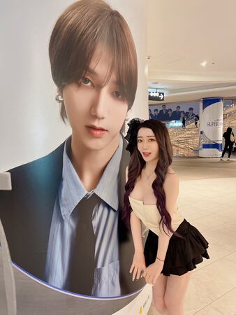 ▲沈娜娜到韓國追男團SJ。（圖／沈娜娜提供）