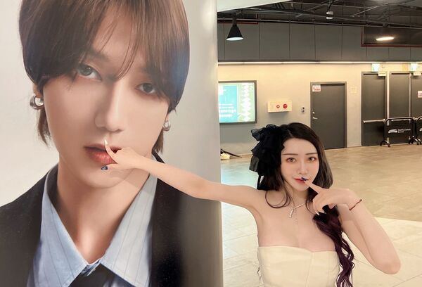 ▲沈娜娜到韓國追男團SJ。（圖／沈娜娜提供）