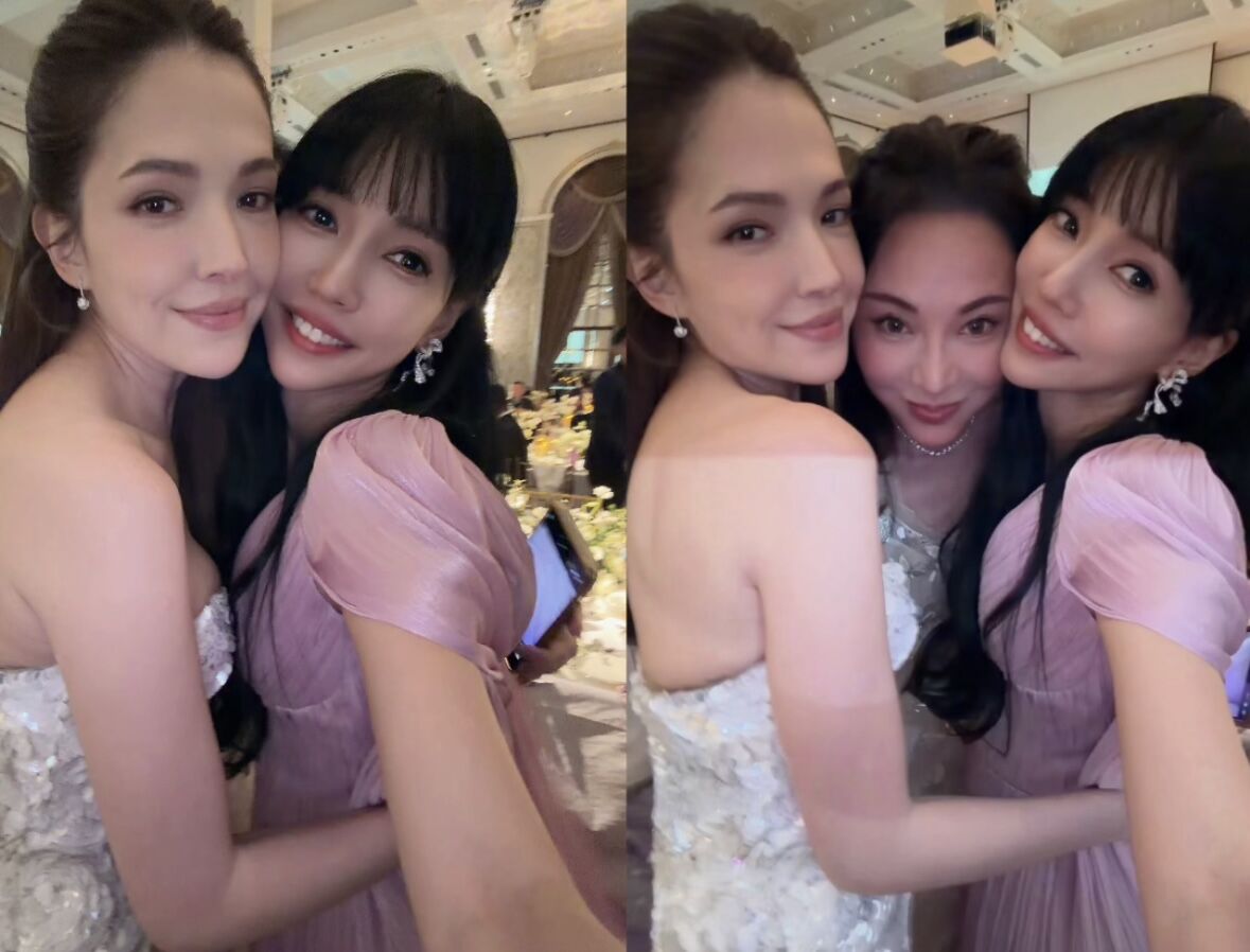 ▲▼李靚蕾出席許瑋甯、邱澤婚禮。（圖／翻攝李靚蕾IG）