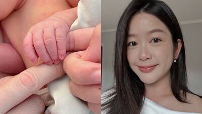 YTR查理生了！　甜曬寶寶小手照報喜：歡迎來到這個世界