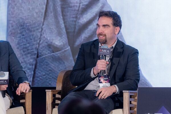 ▲▼短劇編劇Lunar Tickets LLC, Head Writer  Justin Saucedo。（圖／NMEA亞洲新媒體高峰會提供）