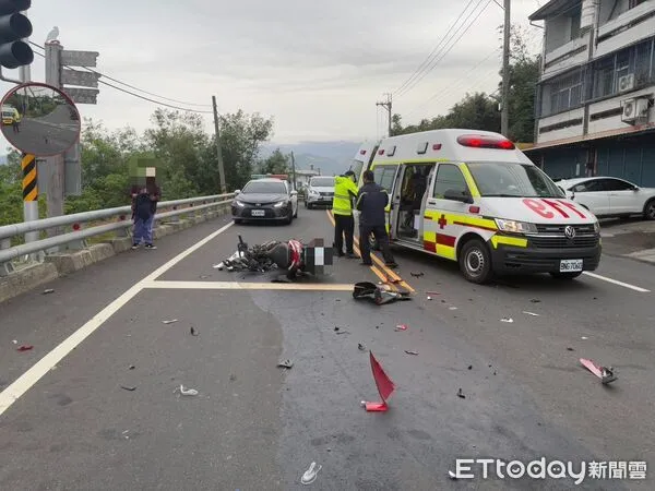 ▲▼   台東死亡車禍！小貨車左轉與直行機車碰撞　騎士送醫不治          。（圖／記者楊晨東翻攝）