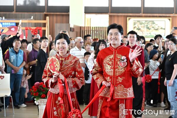 ▲彰化縣政府舉辦聯合婚禮今年有42對新人參加。（圖／縣府提供）