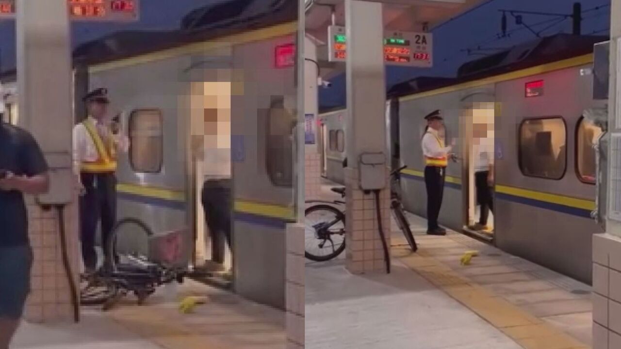 男嫌火車人太多怒摔腳踏車！嗆是海陸「還報梯次」　乘客傻眼