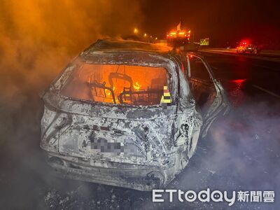 國道離奇車禍！騎士上國道還逆向　對撞轎車起火當場死亡
