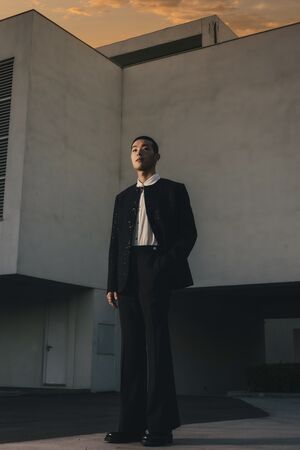 ▲牧森、袁漠遙一同參加時尚活動。（圖／周子娛樂提供）