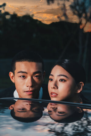 ▲牧森、袁漠遙一同參加時尚活動。（圖／周子娛樂提供）