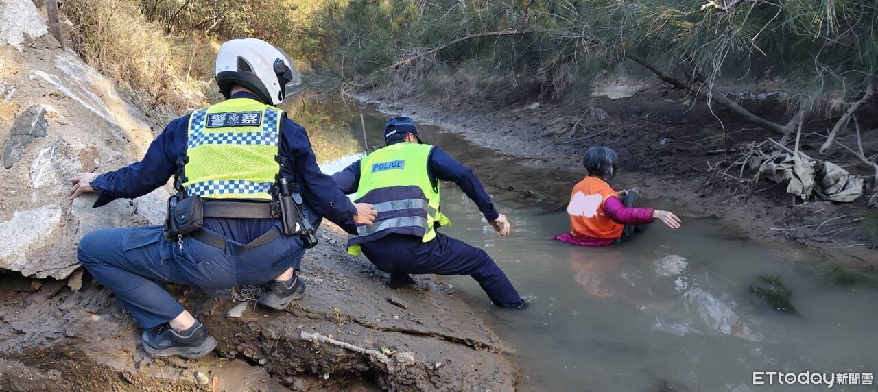 金沙鎮文化園區婦人失蹤!空拍機驚見她「掉大排水溝」緊急救援