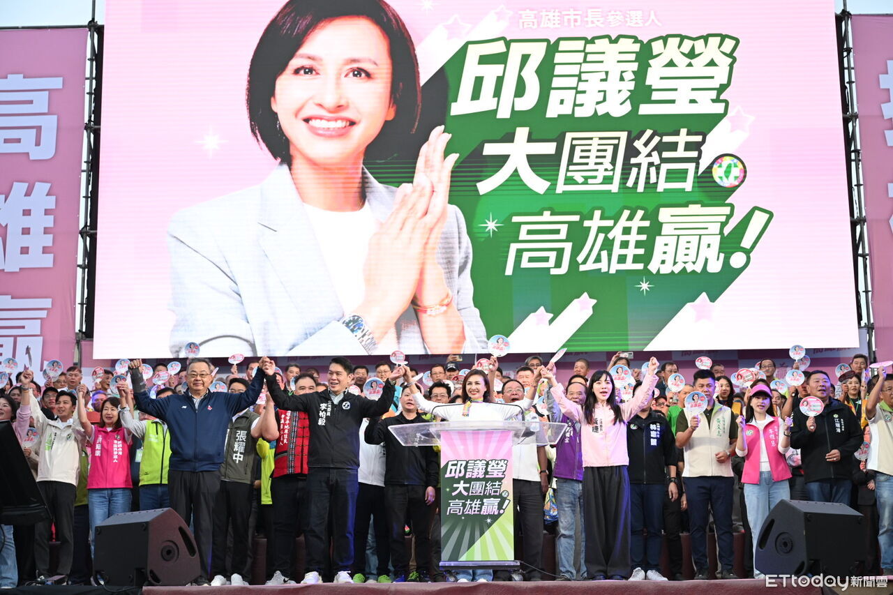 拚初選！賴瑞隆假日走基層　邱議瑩鳳山造勢喊：我是最強母雞