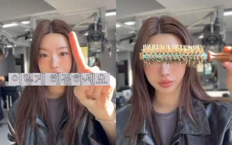 韓妞「高顱頂」整型級秘術！只要一支圓梳拯救扁塌髮根，手殘黨也能學會的詐欺級「頭包臉」效果