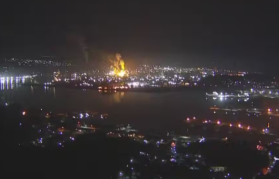 北海道「日本製鐵廠」深夜爆炸！橘紅火光沖天　消防持續滅火中