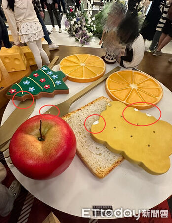 ▲貴婦百貨佈景糟破壞         。（圖／Threads@amberleaf_jh授權提供）