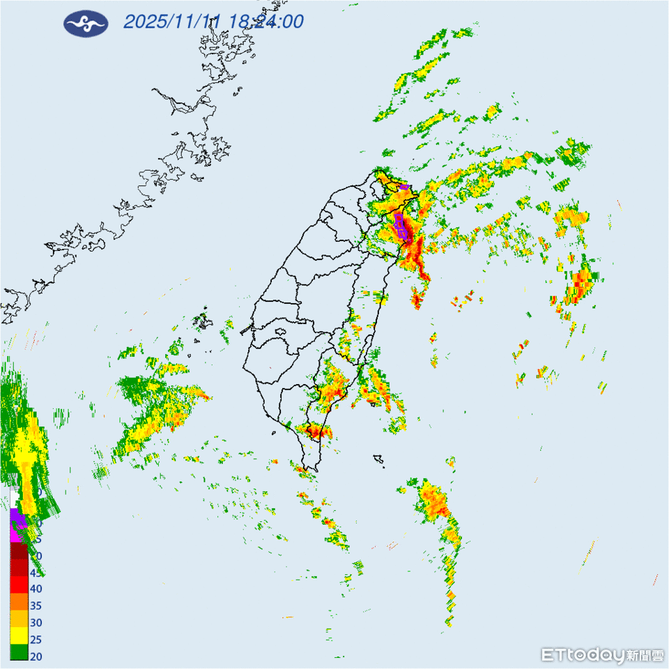 快訊/強對流! 大雷雨轟2縣市