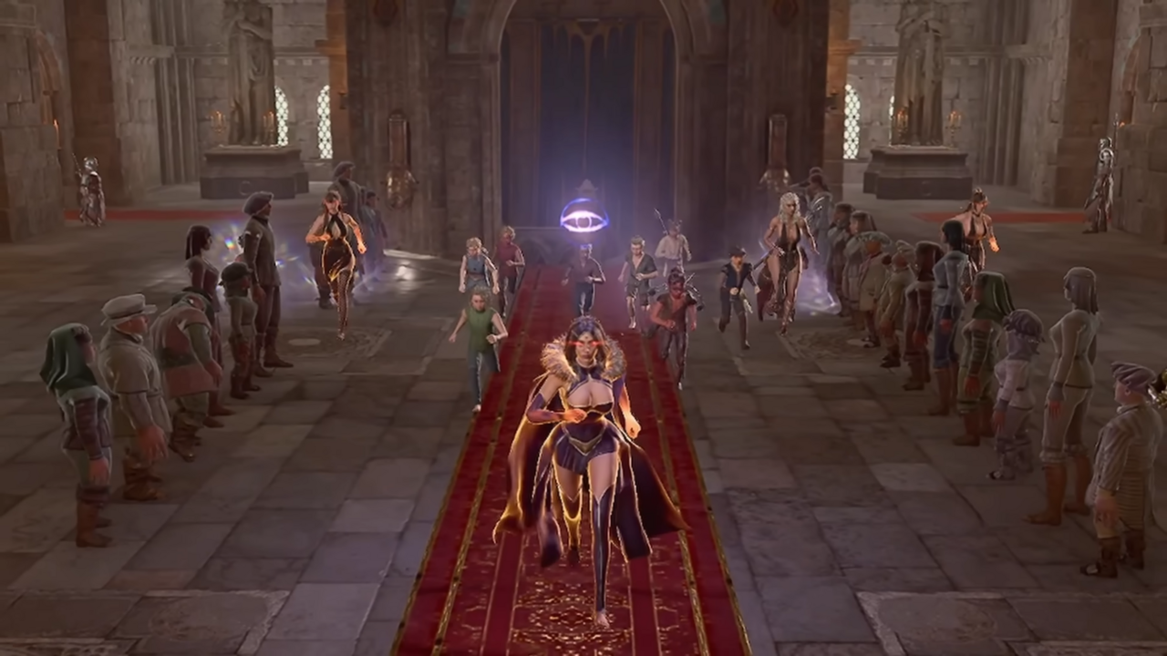 ▲▼《柏德之門3》出現荒謬「童子無敵軍」。（圖／翻攝自YouTube／Morgana Evelyn）