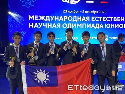 國際國中科學奧賽「台灣奪4金2銀」 總排名全球第2