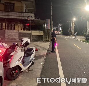 台中男鄉間夜路騎車闖紅燈被攔　唾液毒品快篩陽性臉綠了