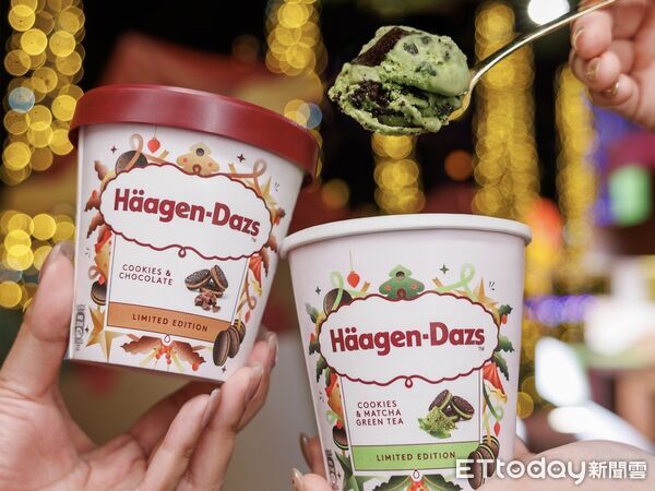 ▲▼哈根達斯推出冬季限定「巧酥系列」，同步開賣2款聖誕樹造型蛋糕。（圖／哈根達斯提供）