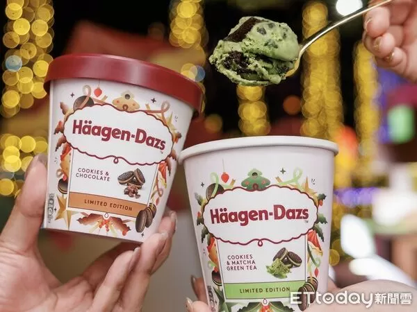 ▲▼哈根達斯推出冬季限定「巧酥系列」，同步開賣2款聖誕樹造型蛋糕。（圖／哈根達斯提供）