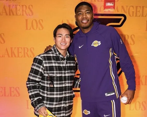▲山本由伸、八村壘。（圖／截自IG／lakers）