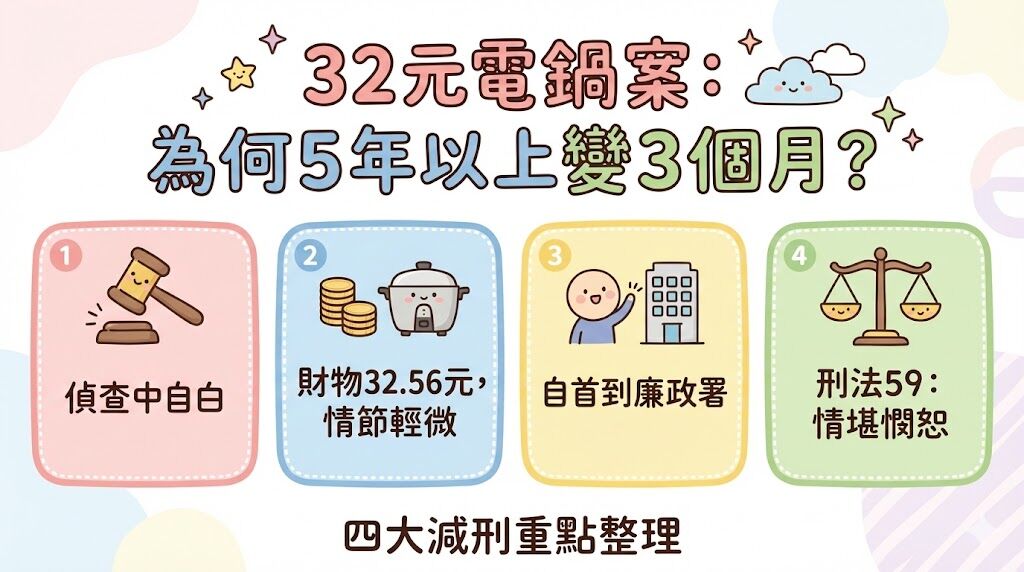 32元電鍋惹5年重罪！法官「極限減刑」救清潔員　律師：空前絕後