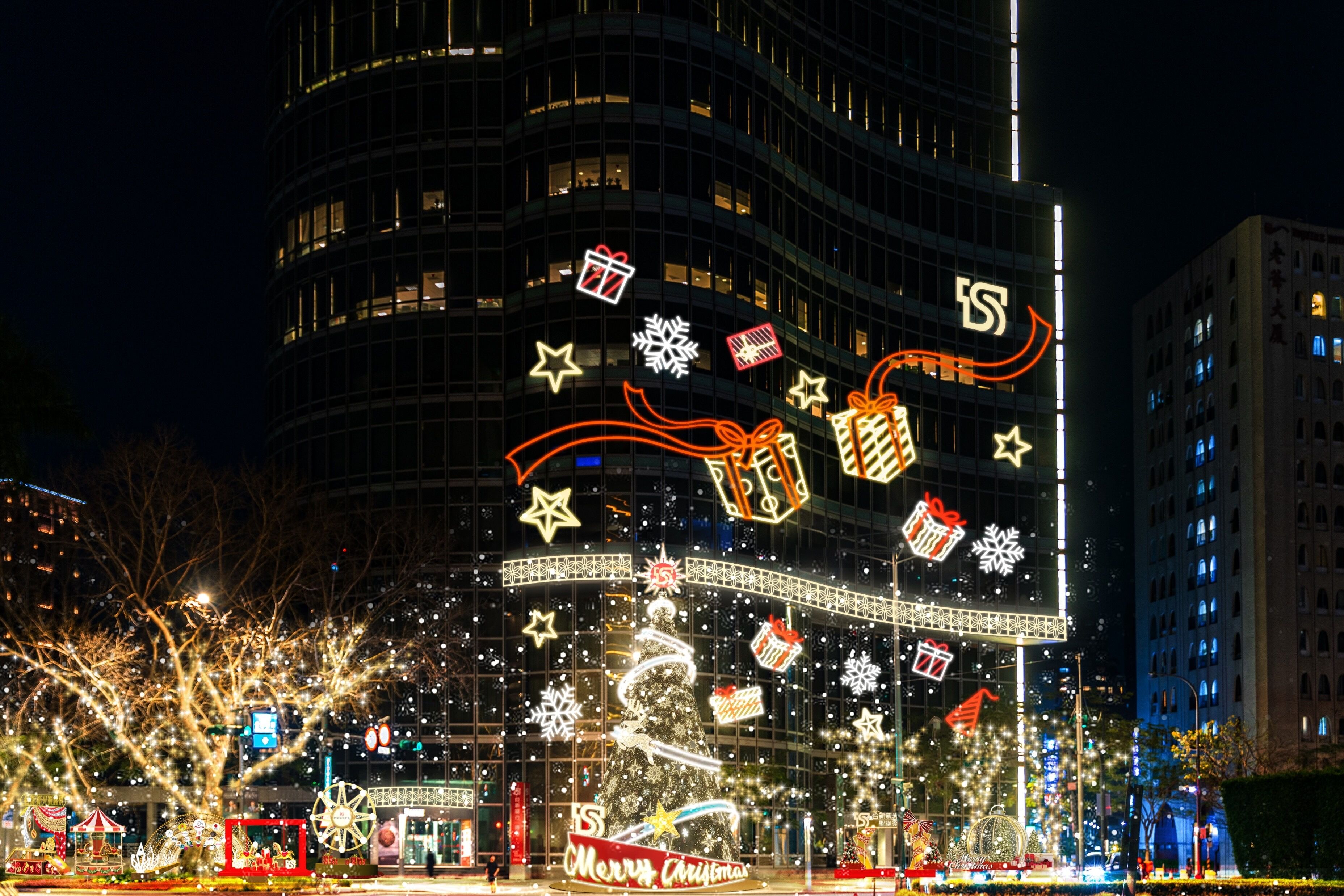 ▲▼台新新光金聖誕樹。（圖／台新新光金提供）