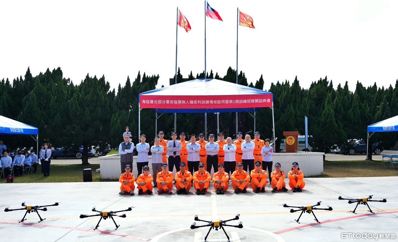 強化海空監偵！海巡北部分署無人機訓練場啟用　首期班隊今開訓
