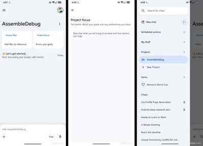 Google Gemini專案工作區曝光 記憶功能同步上線、支援永久自訂指令